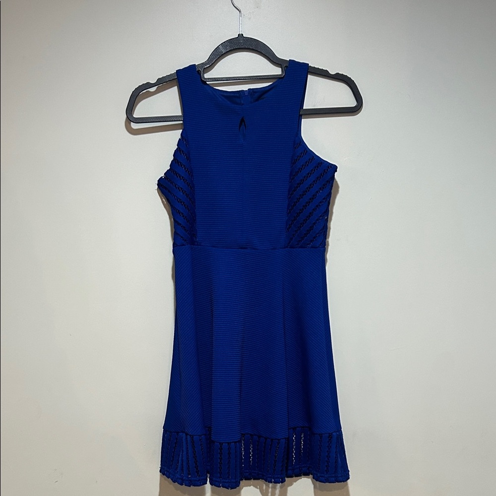 Zunie Vibrant Blue Sleeveless Dress